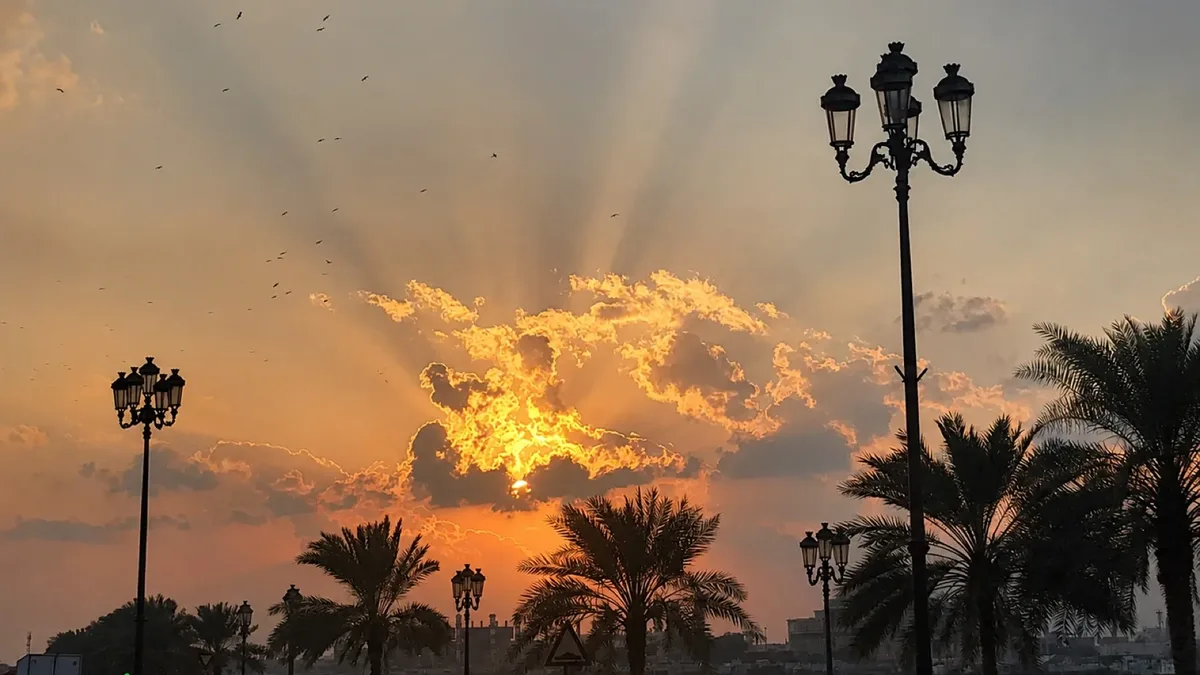 Golden hour in Dubai