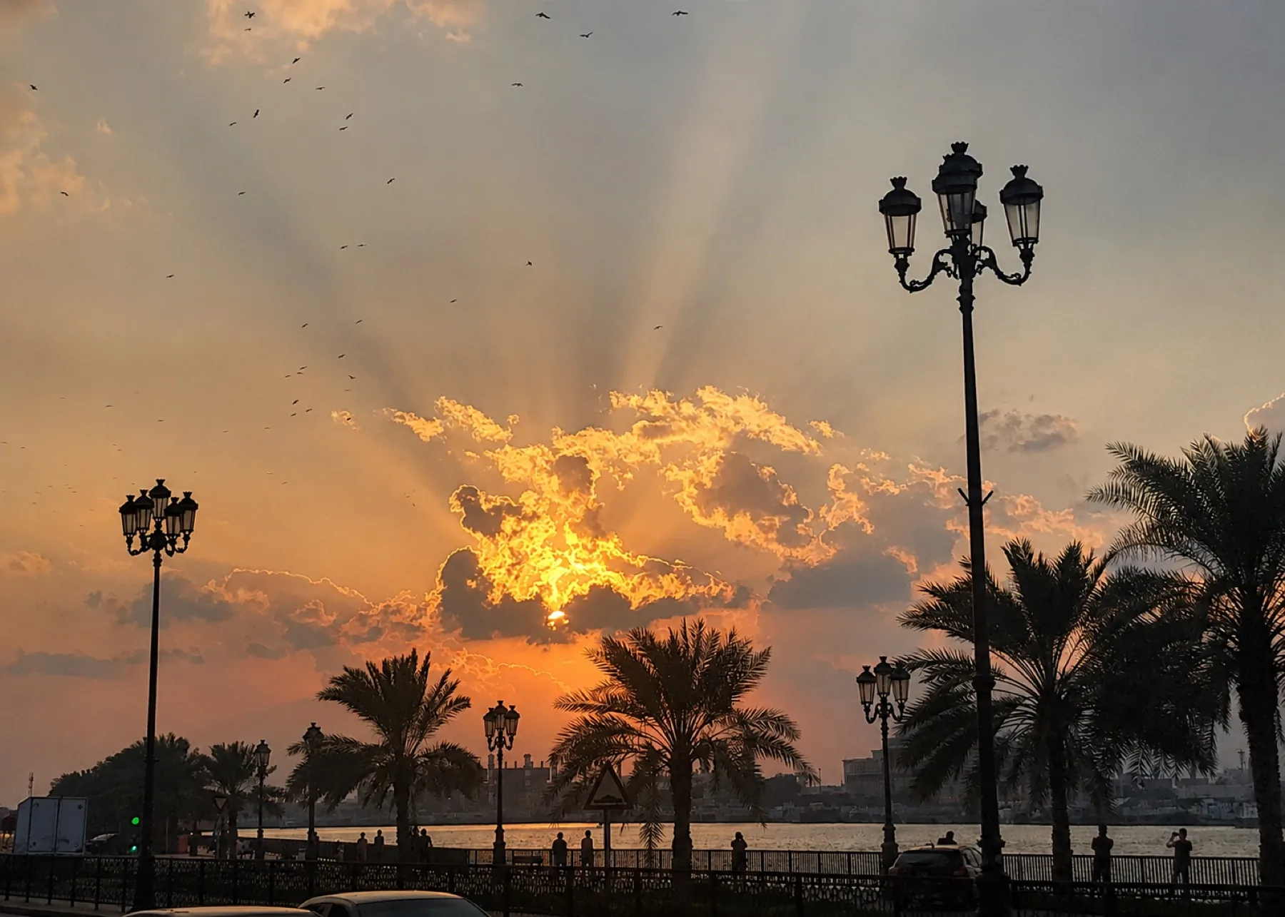 Golden hour in Dubai